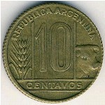 Аргентина, 10 сентаво (1942–1950 г.)