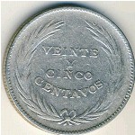 El Salvador, 25 centavos, 1911