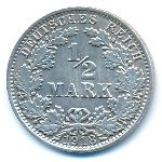 Германия, 1/2 марки (1918 г.)
