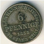 Hannover, 6 pfennig, 1852–1855