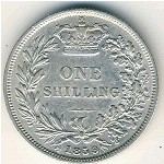 Великобритания, 1 шиллинг (1838–1863 г.)