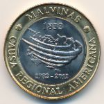 Аргентина, 2 песо (2012 г.)