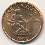Philippines, 1 centavo, 1960