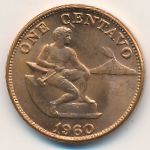Philippines, 1 centavo, 1960