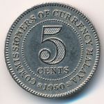 Малайя, 5 центов (1948–1950 г.)
