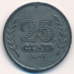 Нидерланды, 25 центов (1942 г.)