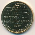 San Marino, 5 euro, 2019
