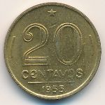 Бразилия, 20 сентаво (1955 г.)