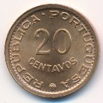Mozambique, 20 centavos, 1973