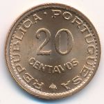 Mozambique, 20 centavos, 1973