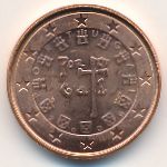 Portugal, 1 euro cent, 2009