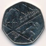 Великобритания, 50 пенсов (2014 г.)