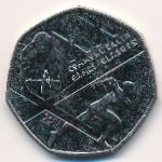 Великобритания, 50 пенсов (2014 г.)
