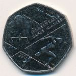 Великобритания, 50 пенсов (2014 г.)