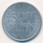 Веймарская республика, 500 марок (1923 г.)