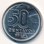 Brazil, 50 centavos, 1989
