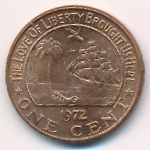 Либерия, 1 цент (1972 г.)