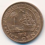 Либерия, 1 цент (1972 г.)