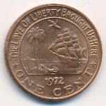 Либерия, 1 цент (1972 г.)