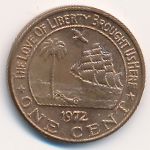 Либерия, 1 цент (1972 г.)
