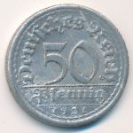 Веймарская республика, 50 пфеннигов (1921 г.)