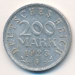 Веймарская республика, 200 марок (1923 г.)