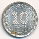Малайя, 10 центов (1939 г.)