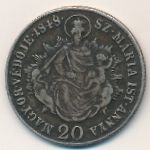 Hungary, 20 krajczar, 1848