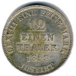Hannover, 1/12 thaler, 1852–1853