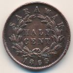 Sarawak, 1/2 cent, 1863