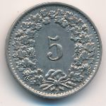 Швейцария, 5 раппенов (1932 г.)