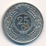 Антильские острова, 25 центов (1992 г.)