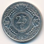 Антильские острова, 25 центов (1997 г.)