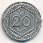 Италия, 20 чентезимо (1918–1920 г.)