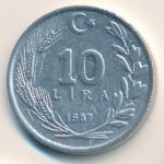 Турция, 10 лир (1987 г.)