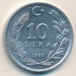 Турция, 10 лир (1987 г.)