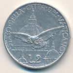Vatican City, 2 lire, 1950