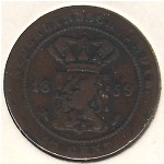 Netherlands East Indies, 1/2 cent, 1855–1860