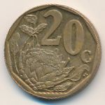 ЮАР, 20 центов (2010–2013 г.)