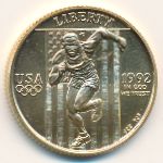 USA, 5 dollars, 1992
