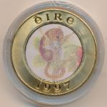 Ireland., 25 euro, 1997