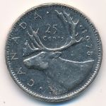 Canada, 25 cents, 1978