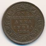 Британская Индия, 1/4 анны (1934 г.)