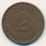 Веймарская республика, 2 рентенпфеннига (1924 г.)