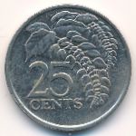 Trinidad & Tobago, 25 cents, 1999