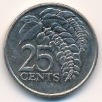 Trinidad & Tobago, 25 cents, 2005