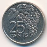 Trinidad & Tobago, 25 cents, 2008