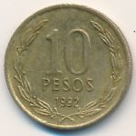 Chile, 10 pesos, 1992