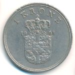 Denmark, 1 krone, 1968