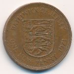 Jersey, 1 new penny, 1971